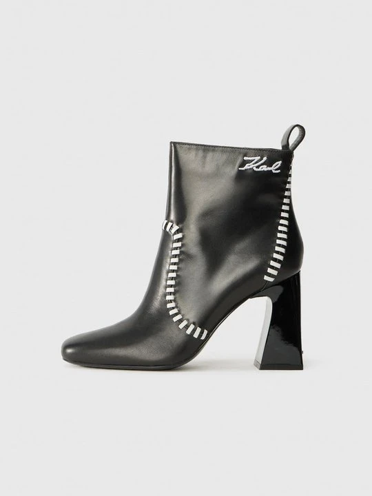 Zdjęcie produktu Botki na obcasie KARL LAGERFELD czarny