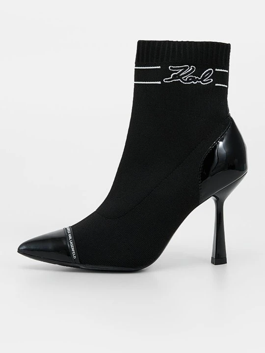 Zdjęcie produktu Botki na obcasie KARL LAGERFELD czarny