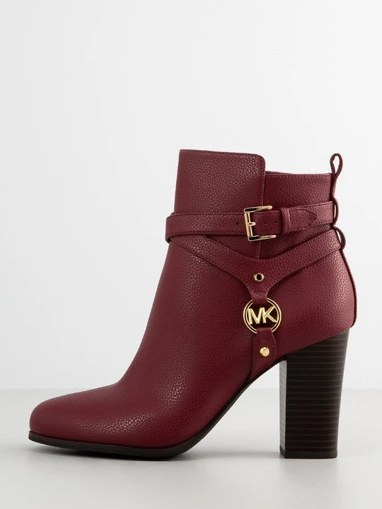 Zdjęcie produktu Botki na obcasie Michael Kors jagodowy