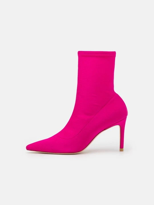 Zdjęcie produktu Botki na obcasie Stuart Weitzman różowy neon