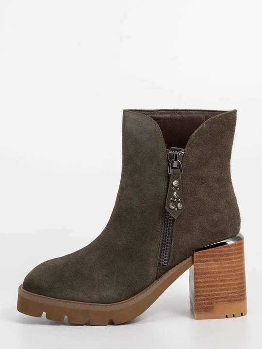 Zdjęcie produktu Botki na platformie Alma en Pena khaki