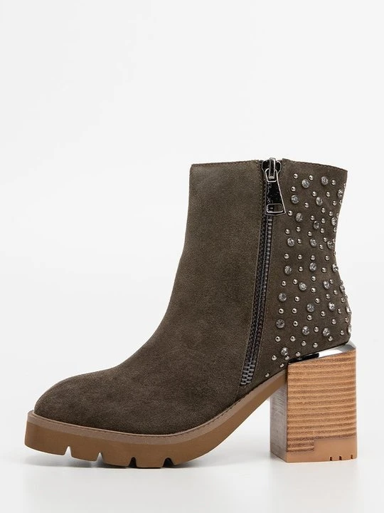 Zdjęcie produktu Botki na platformie Alma en Pena khaki