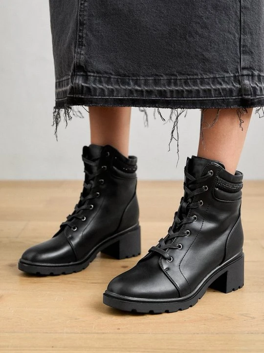 Zdjęcie produktu Botki na platformie Anna Field Wide Fit By Zalando czarny
