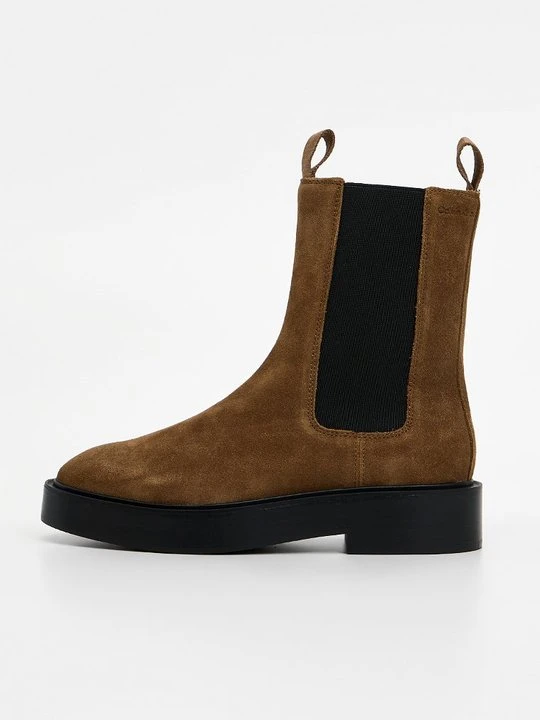Zdjęcie produktu Botki na platformie Calvin Klein Jeans taupe