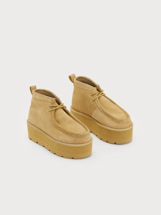 Zdjęcie produktu Botki na platformie Clarks beżowy