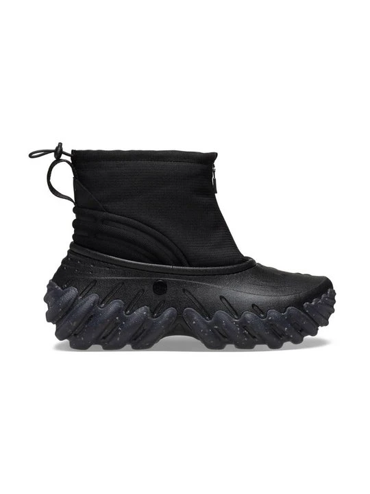 Zdjęcie produktu Botki na platformie Crocs metaliczna czerń