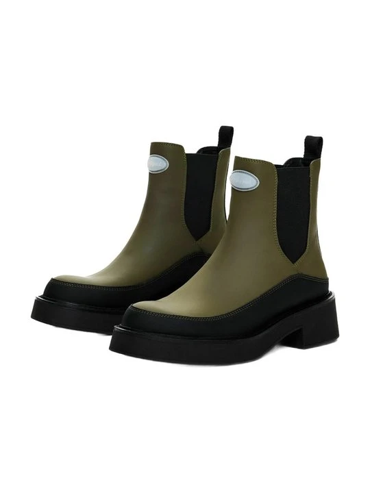 Zdjęcie produktu Botki na platformie Desigual khaki