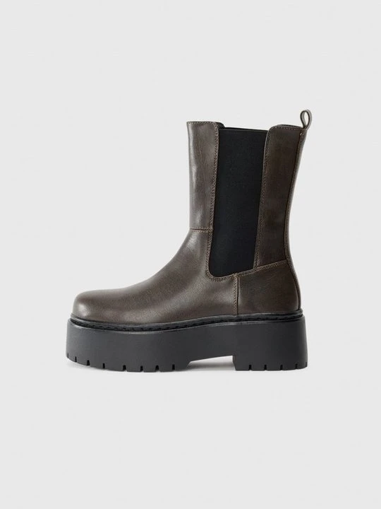 Zdjęcie produktu Botki na platformie Even&Odd Wide Fit By Zalando brązowy