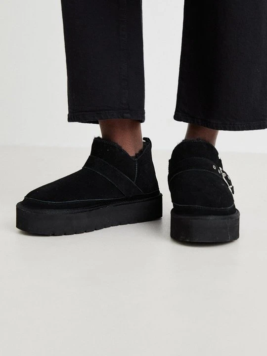 Zdjęcie produktu Botki na platformie Even&Odd Wide Fit By Zalando czarny