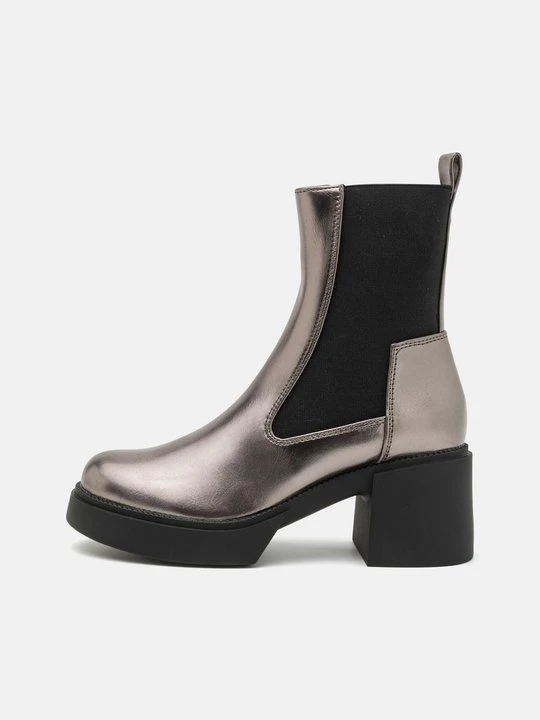 Zdjęcie produktu Botki na platformie Even&Odd Wide Fit By Zalando stalowy