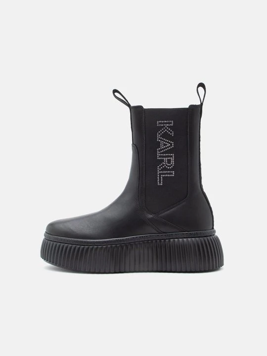 Zdjęcie produktu Botki na platformie KARL LAGERFELD czarny