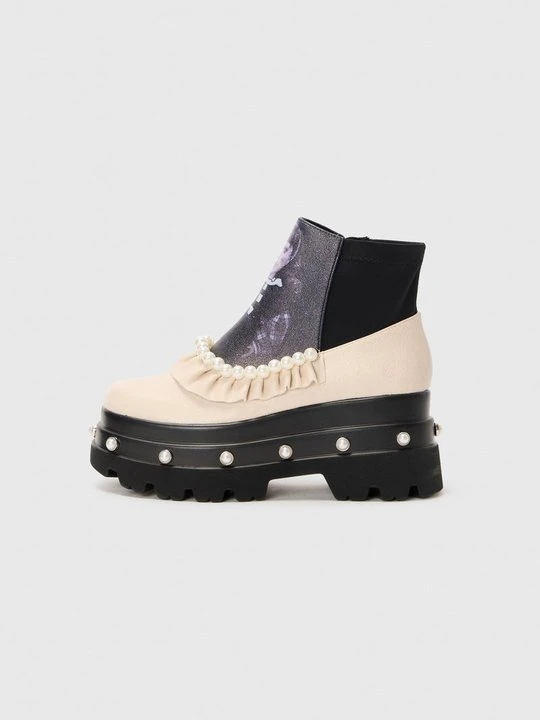 Zdjęcie produktu Botki na platformie Koi Footwear biały