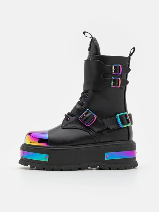 Zdjęcie produktu Botki na platformie Koi Footwear czarny