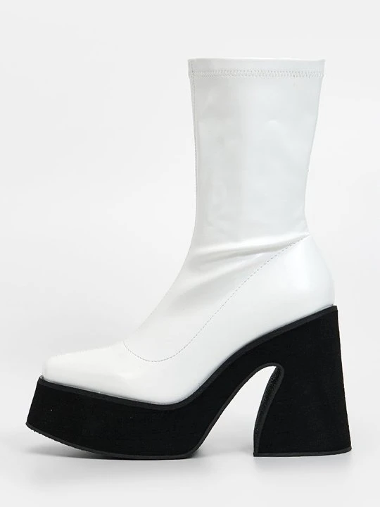 Zdjęcie produktu Botki na platformie Koi Footwear biały