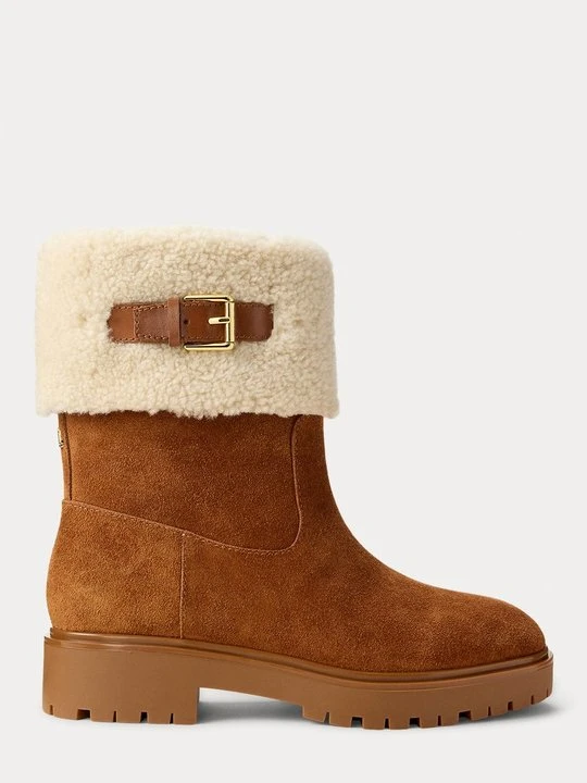 Zdjęcie produktu Botki na platformie Lauren Ralph Lauren tan