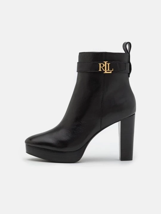 Zdjęcie produktu Botki na platformie Lauren Ralph Lauren czarny