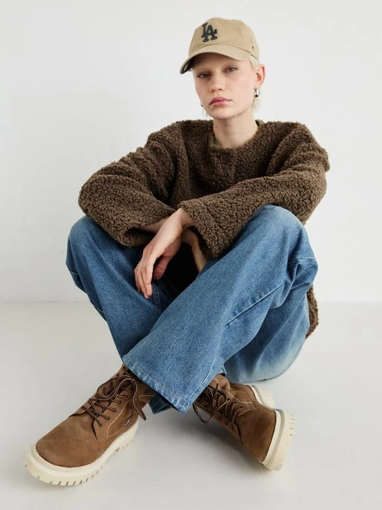 Zdjęcie produktu Botki na platformie Levi's brązowy