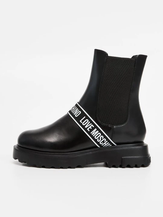 Zdjęcie produktu Botki na platformie LOVE MOSCHINO czarny