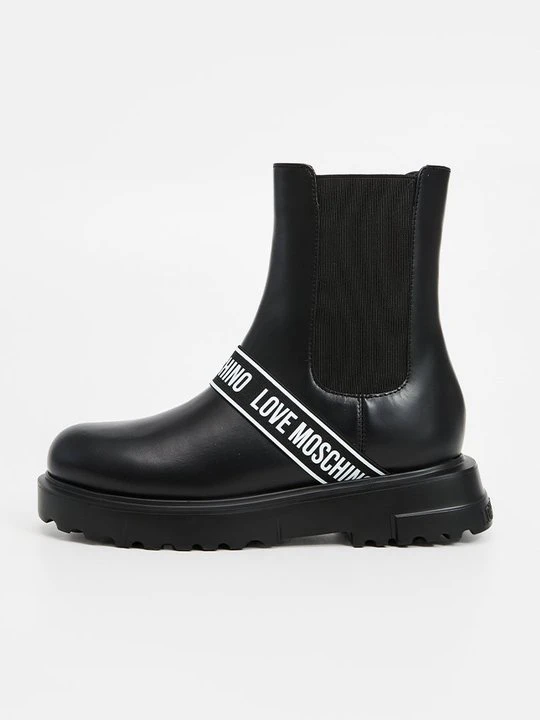 Zdjęcie produktu Botki na platformie LOVE MOSCHINO czarny