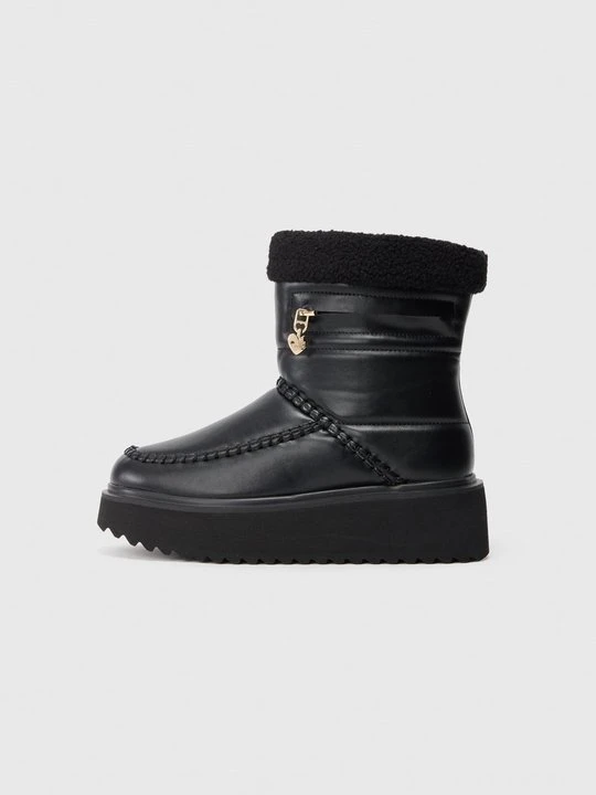 Zdjęcie produktu Botki na platformie LOVE MOSCHINO czarny