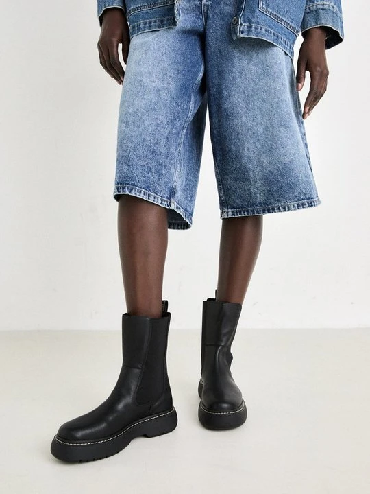Zdjęcie produktu Botki na platformie Pepe Jeans czarny