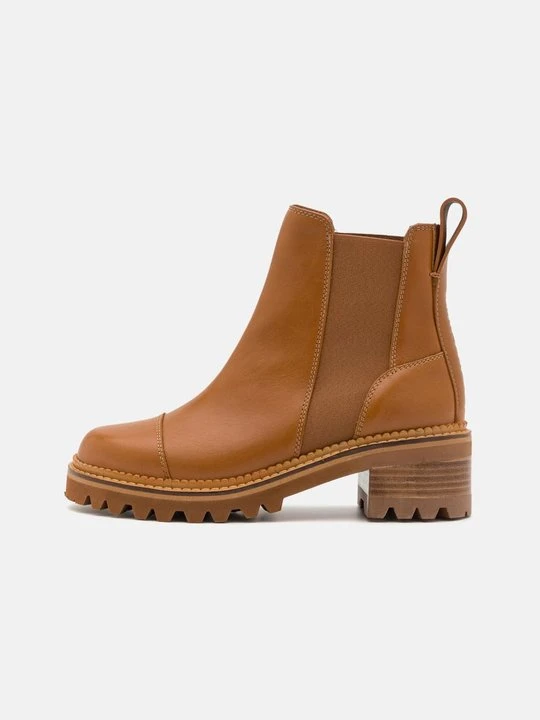 Zdjęcie produktu Botki na platformie See By Chloé tan