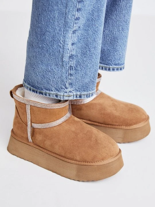 Zdjęcie produktu Botki na platformie Steve Madden tan