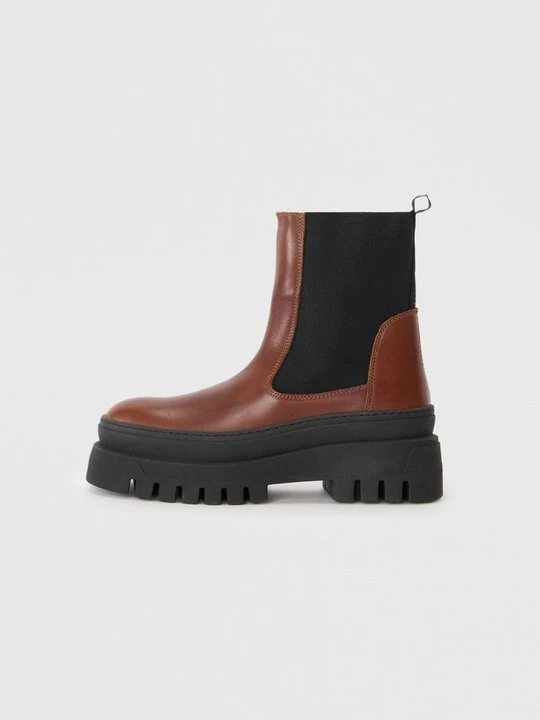 Zdjęcie produktu Botki na platformie Steve Madden brązowy