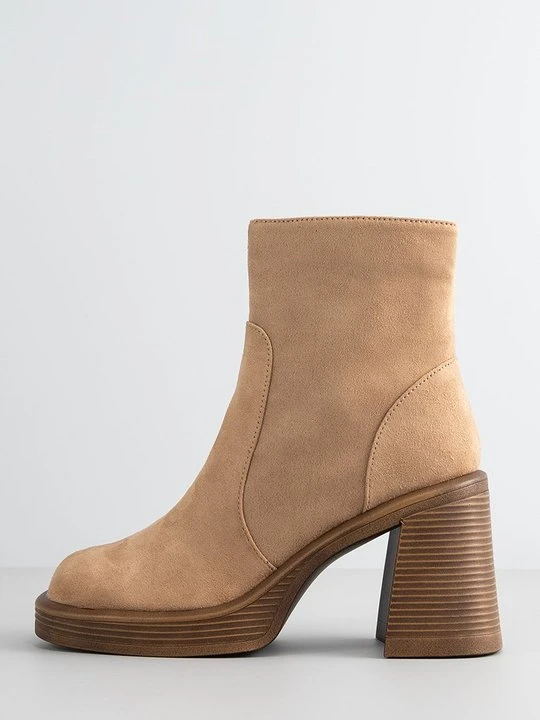Zdjęcie produktu Botki na platformie Steve Madden jasny brąz