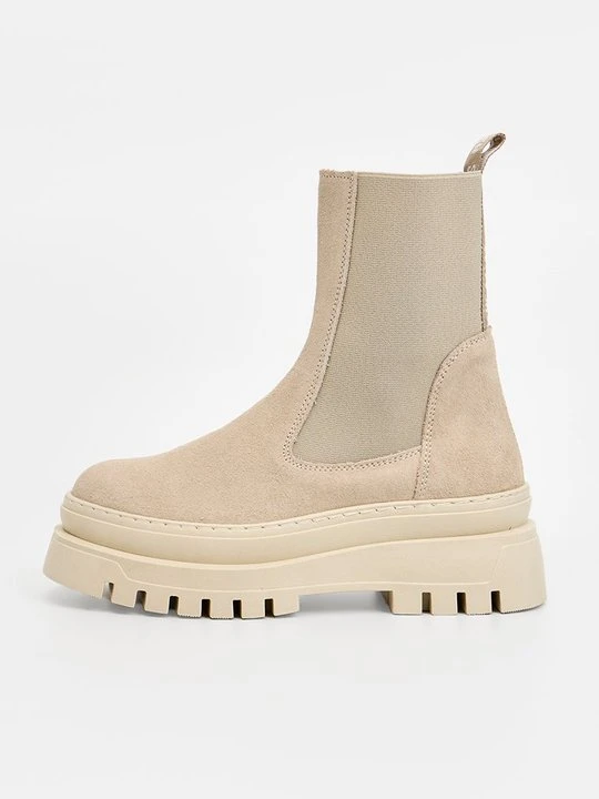 Zdjęcie produktu Botki na platformie Steve Madden beżowy