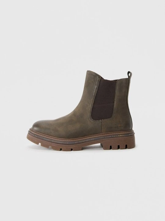 Zdjęcie produktu Botki na platformie Tom Tailor khaki