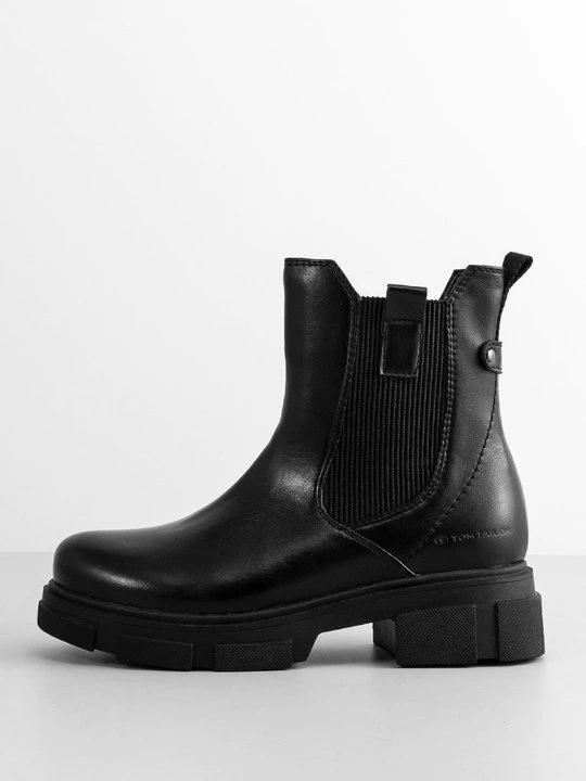 Zdjęcie produktu Botki na platformie Tom Tailor czarny