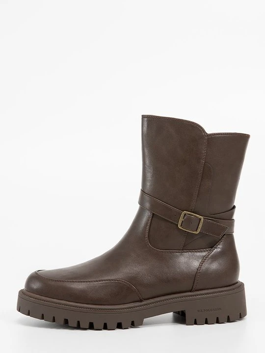 Zdjęcie produktu Botki na platformie U.S. POLO ASSN. ciemnobrązowy