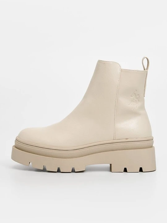 Zdjęcie produktu Botki na platformie U.S. POLO ASSN. beżowy