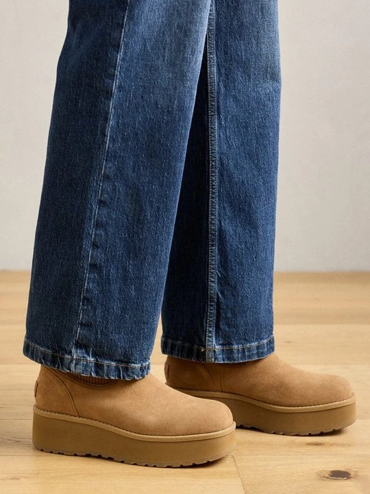 Zdjęcie produktu Botki na platformie UGG koniakowy