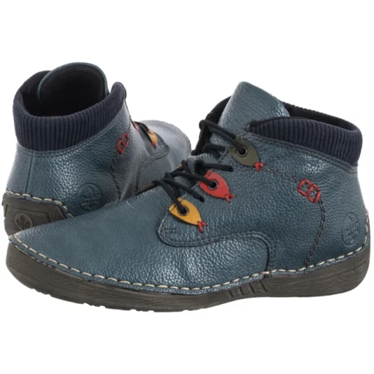 Zdjęcie produktu Botki Niebieskie 52544-14 Blue (RI332-a) Rieker