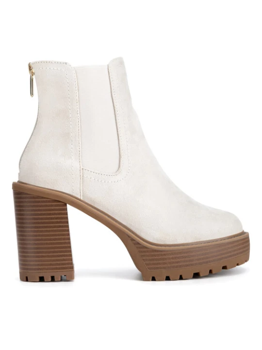 Zdjęcie produktu Botki Nine West WFA3374-1 Écru Kremowy