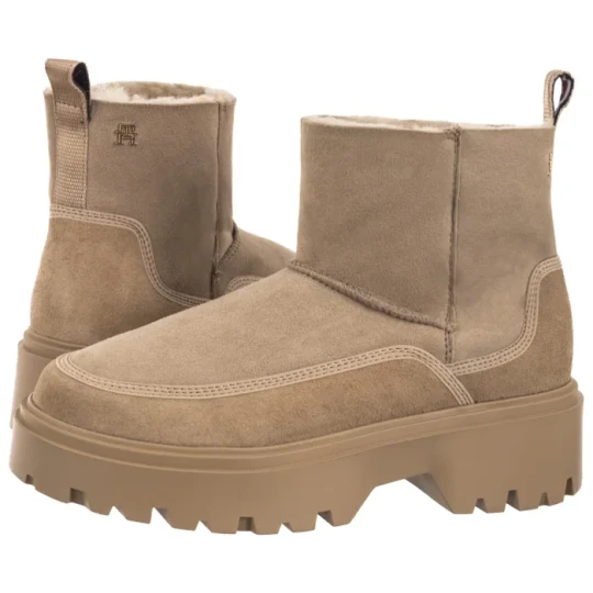 Zdjęcie produktu Botki Real Shearling Pullon Snowboot Horsedish FW0FW08997 ACC (TH1416-a) Tommy Hilfiger
