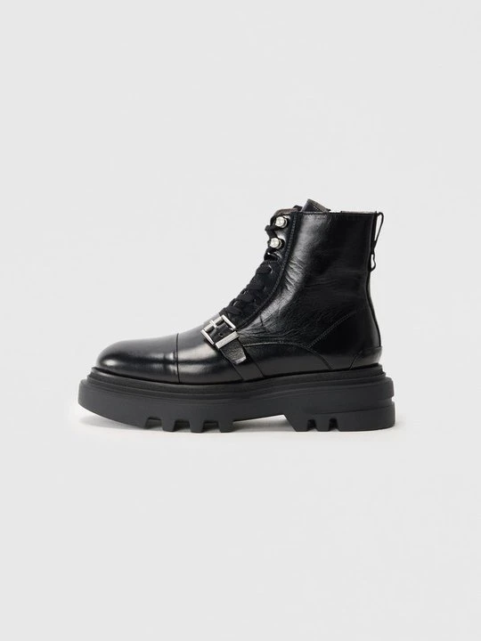 Zdjęcie produktu Botki sznurowane AllSaints czarny