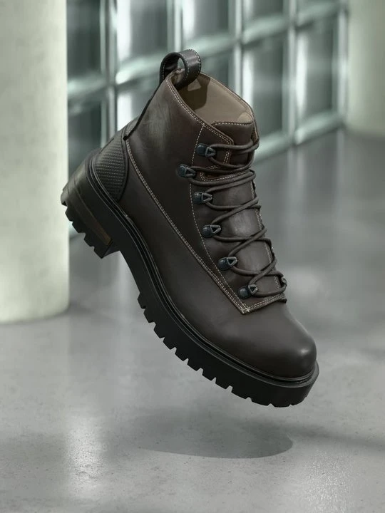 Zdjęcie produktu Botki sznurowane AllSaints ciemnobrązowy