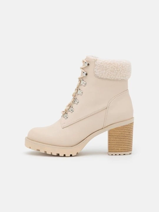 Zdjęcie produktu Botki sznurowane Anna Field Wide Fit By Zalando beżowy