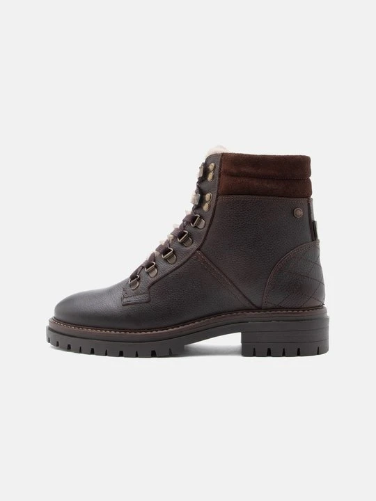 Zdjęcie produktu Botki sznurowane Barbour ciemnobrązowy