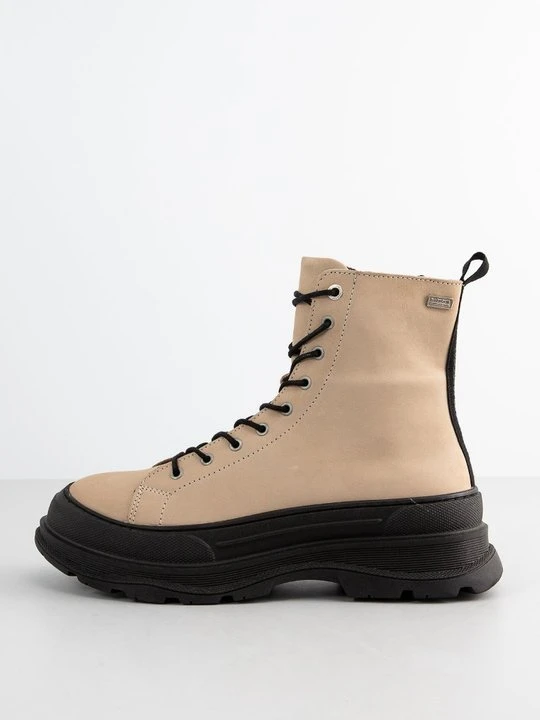 Zdjęcie produktu Botki sznurowane Barbour beżowy
