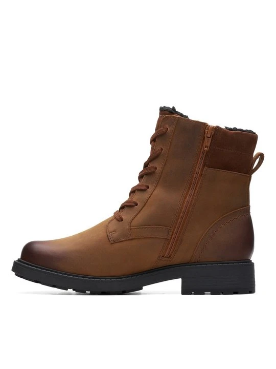 Zdjęcie produktu Botki sznurowane Clarks brązowy