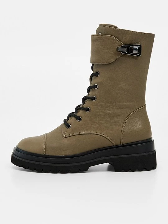 Zdjęcie produktu Botki sznurowane Coccinelle khaki