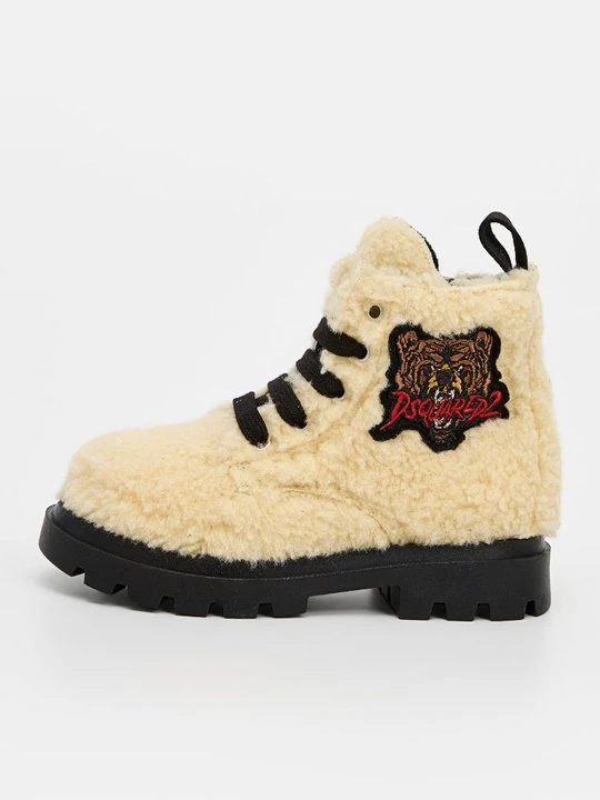 Zdjęcie produktu Botki sznurowane Dsquared2 mleczny