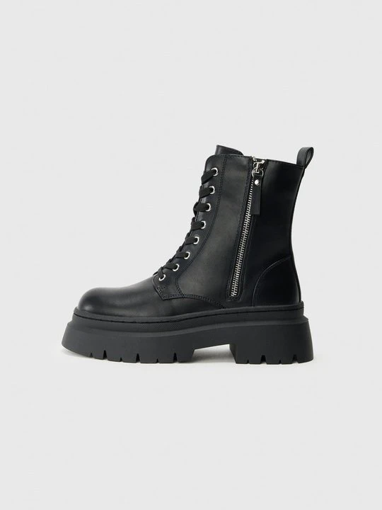 Zdjęcie produktu Botki sznurowane Even&Odd By Zalando czarny