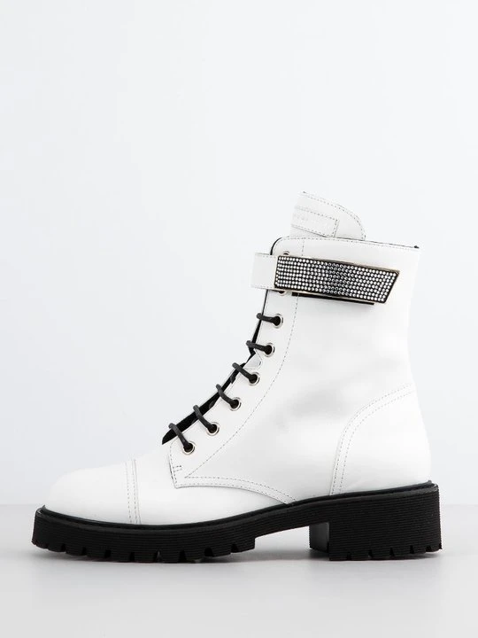Zdjęcie produktu Botki sznurowane Giuseppe Zanotti biały
