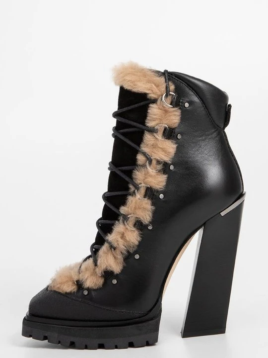 Zdjęcie produktu Botki sznurowane Jimmy Choo czarny