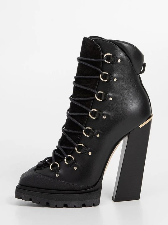 Zdjęcie produktu Botki sznurowane Jimmy Choo czarny